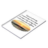 SERENITY PRAYER SUNRISE FOTO DESIGN NOTIZBLOCK (Linke Seite)