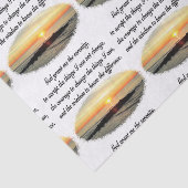 SERENITY PRAYER SUNRISE FOTO DESIGN SEIDENPAPIER (Ausschnitt)