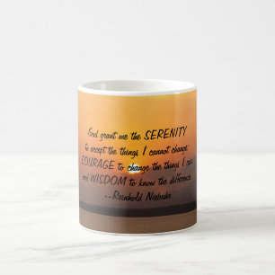 Serenity Prayer Sunset Tasse