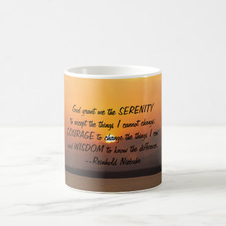 Serenity Prayer Sunset Tasse