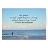 Serenity Prayer Sympathy Card (Vorderseite (Horizontal))