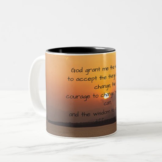 Serenity Prayer Tasse (Vorderseite Links)