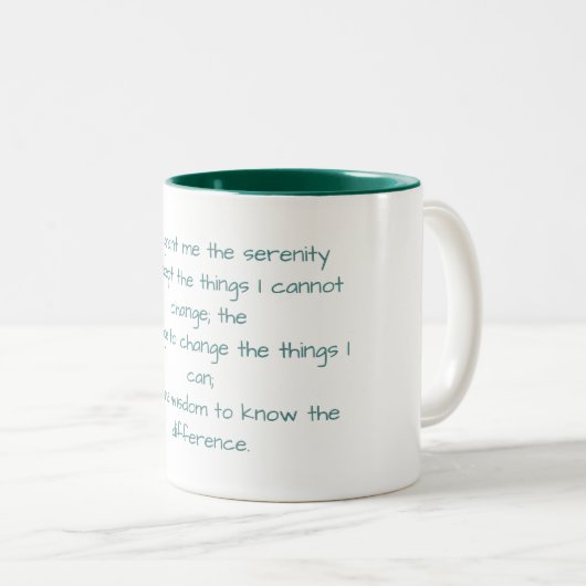 Serenity Prayer Tasse (VorderseiteRechts)