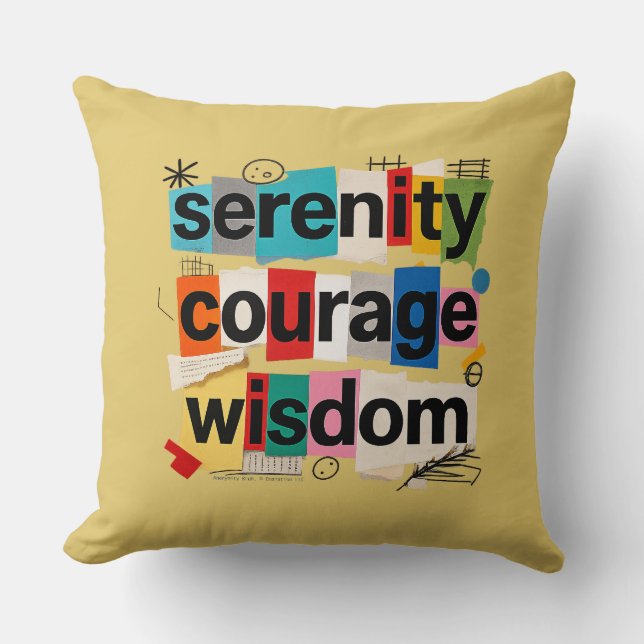 Serenity Prayer - Throw Pillow Kissen (Vorderseite)