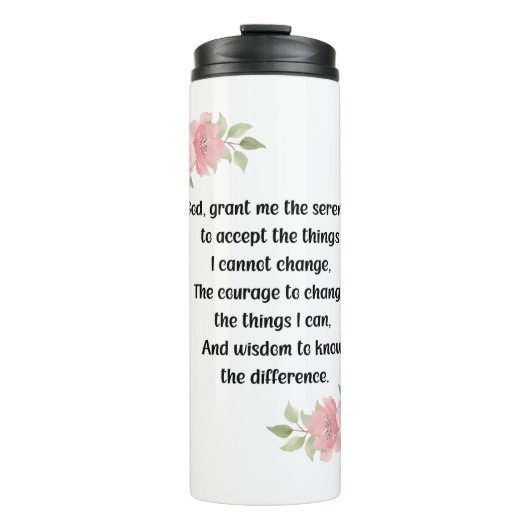 Serenity Prayer - Travel Tumbler - OM Thermosbecher (Vorderseite)