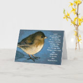 SERENITY PRAYER UND JUNCO ARTWORT KARTE (Gelbe Blume)