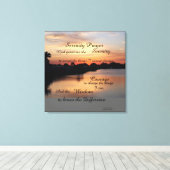 SERENITY PRAYER WALL PANEL LEINWANDDRUCK (Insitu (Holzboden))