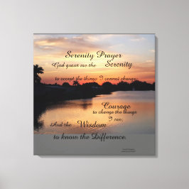 SERENITY PRAYER WALL PANEL LEINWANDDRUCK