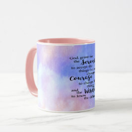 Serenity Prayer Watercolor Combo Tasse