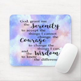 Serenity Prayer Watercolor Mouse Pad Mousepad