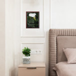 Serenity Prayer White Calla Lily Plaque Awardplakette<br><div class="desc">Die Holzwandplakette zeigt das Foto einer weißen,  fluteten Calla Lily-Blume und grünem Blattwerk sowie die inspirierenden Worte des Serenity-Gebet. Wählen Sie Ihre Wandplakatgröße aus. Ein nachdenkliches Geschenk für Familie und Freunde!</div>