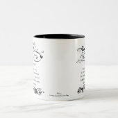 Serenity Prayer White Zweifarbige Tasse (Mittel)