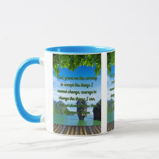 Serenity Prayer Zwei-Tonen-Tasse Tasse (Links)
