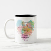 Serenity Prayer Zweifarbige Tasse (Links)