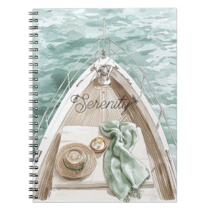 Serenity Ruhe Ozean Boot Notizblock