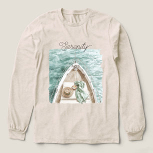 Serenity Ruhe Ozean Boot Tri-Blend Shirt
