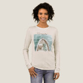 Serenity Ruhe Ozean Boot Tri-Blend Shirt (Volle Vorderseite)