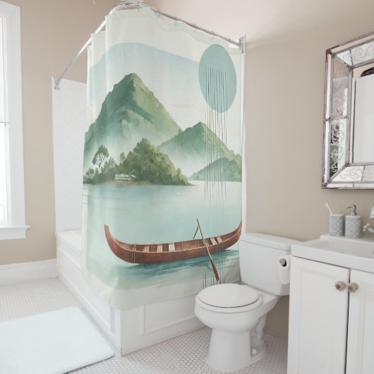 "SERENITY" - SHOWER CURTAIN DUSCHVORHANG (Beispiel)