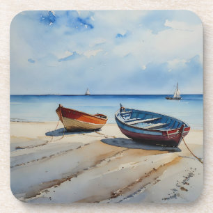 "Serenity Shows" Eine ruhige Wasserfarbenwelt Getränkeuntersetzer
