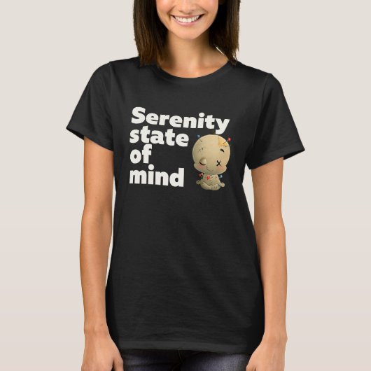 Serenity State Of Mind Meditating Voodoo Doll Rec T-Shirt (Vorderseite)