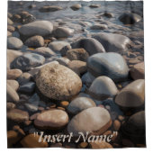 Serenity Stones Duschvorhang (Vorderseite)