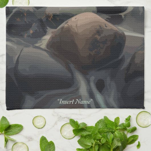 Serenity Stones Geschirrtuch (Gefaltet)