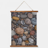 Serenity Stones Wandteppich Mit Holzrahmen (Vorderseite)