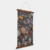 Serenity Stones Wandteppich Mit Holzrahmen (Gewinkelt)