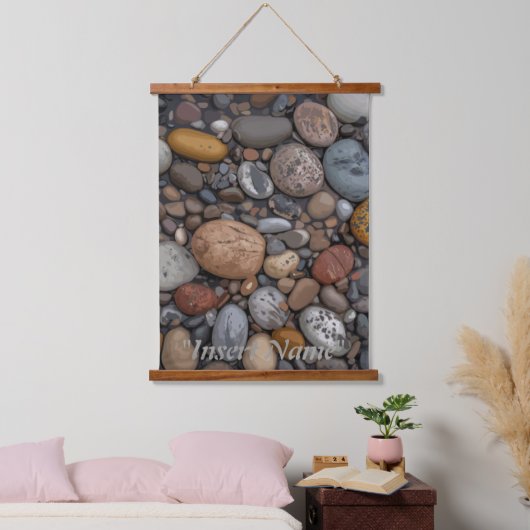 Serenity Stones Wandteppich Mit Holzrahmen (Schlafzimmer)