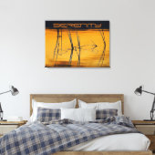 Serenity Stretch Canvas Print Leinwanddruck (Insitu (Schlafzimmer))