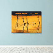 Serenity Stretch Canvas Print Leinwanddruck (Insitu (Holzboden))