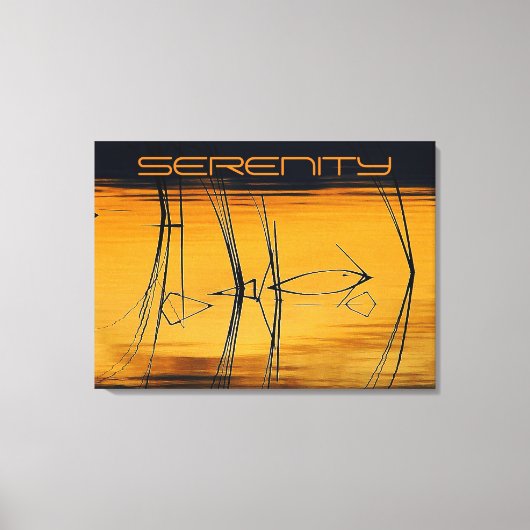 Serenity Stretch Canvas Print Leinwanddruck (Vorderseite)