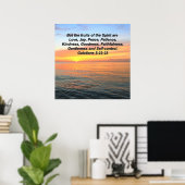 SERENITY SUNRISE GALATIANS OBST DES SPIRITS POSTER (Heimbüro)