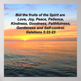 SERENITY SUNRISE GALATIANS OBST DES SPIRITS POSTER