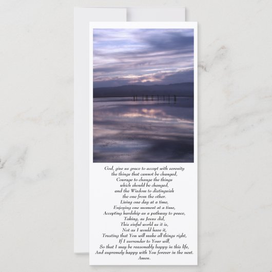 Serenity Sunset Rack Card (Vorderseite)