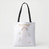Serenity Tote Bag - wiederverwendbare Niedliche Ta Tasche (Vorderseite)