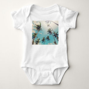 Serenity Tropische Strandlandschaft Baby Strampler