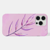 'Serenity Veilchenblatt' Minimalist iPhone 15 Pro Hülle (Rückseite (Horizontal))
