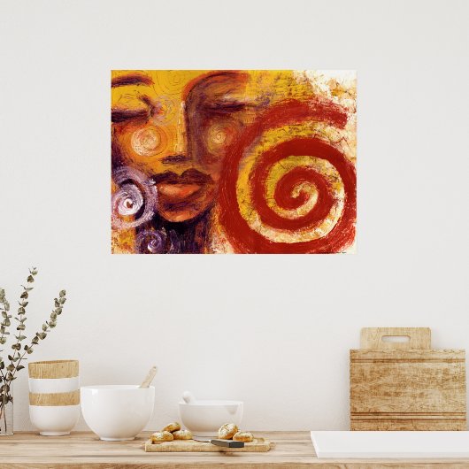 Serenity von Nathan Jalani Taylor Poster (Küche)