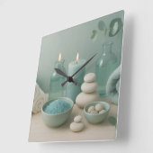 Serenity Wall Clock Quadratische Wanduhr (Winkel)