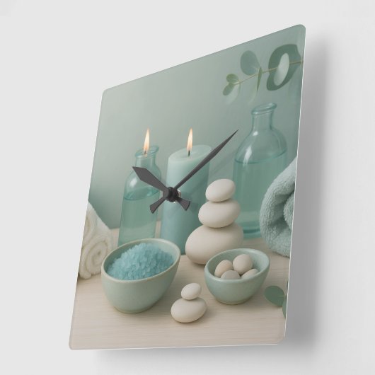 Serenity Wall Clock Quadratische Wanduhr (Winkel)