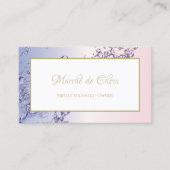 Serenity Water Splash Pink und Lavender Boutique Visitenkarte (Vorderseite)