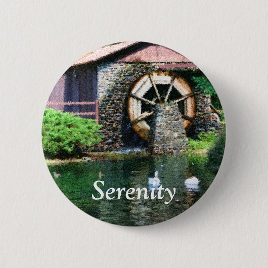 Serenity Water Wheel Inspiration Button (Vorderseite)