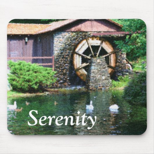Serenity Water Wheel Inspiration Mousepad (Vorne)