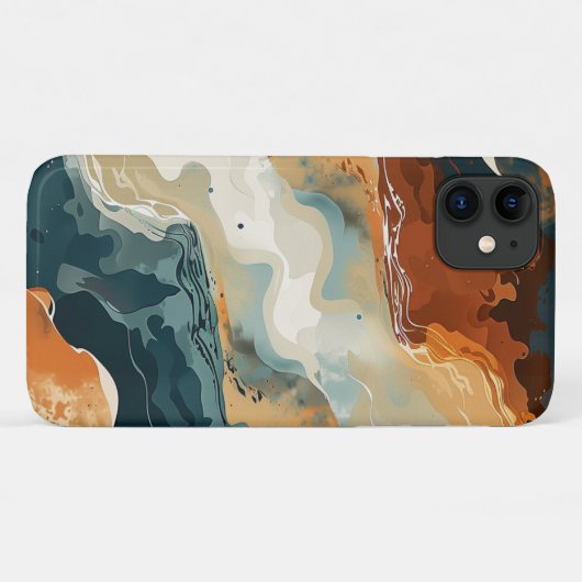 Serenity Waves Case-Mate iPhone Hülle (Rückseite (Horizontal))