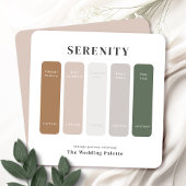 Serenity Wedding Suite | Palette der Farbpalette Einladung