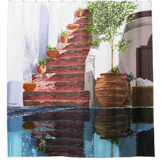 Serenity Weekend Duschvorhang (Vorderseite)