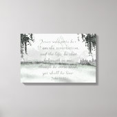 SERENITY Winter Mountain Bibel Bibel Bibel Kunst Leinwanddruck (Vorderseite)