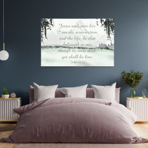 SERENITY Winter Mountain Bibel Schrift Wandkunst Leinwanddruck