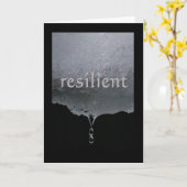 Serenity Word sinkt: widerstandsfähig Karte (Gelbe Blume)